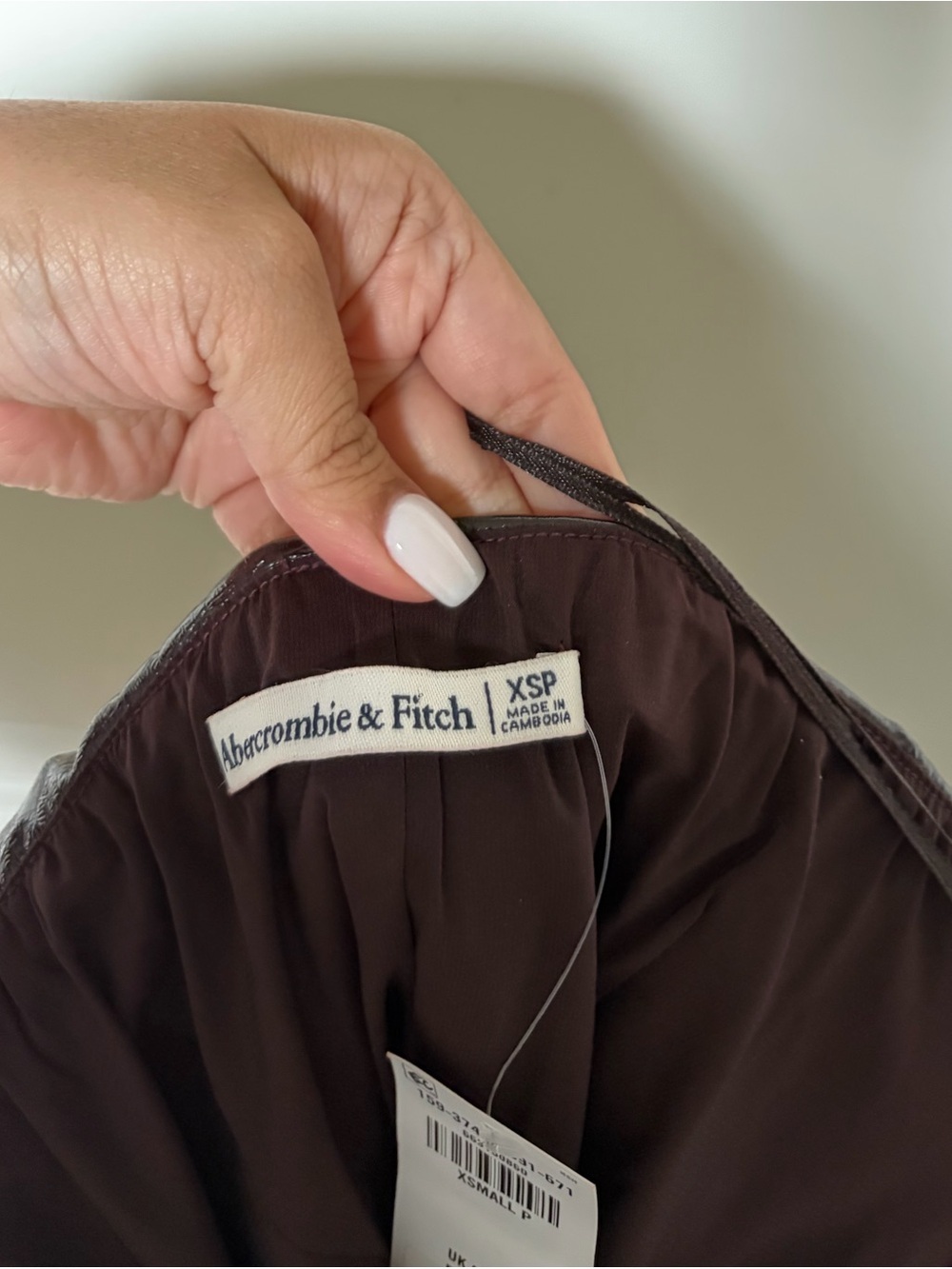 Abercrombie & Fitch Brown Faux Leather Mini Dress - Picture 4 of 8